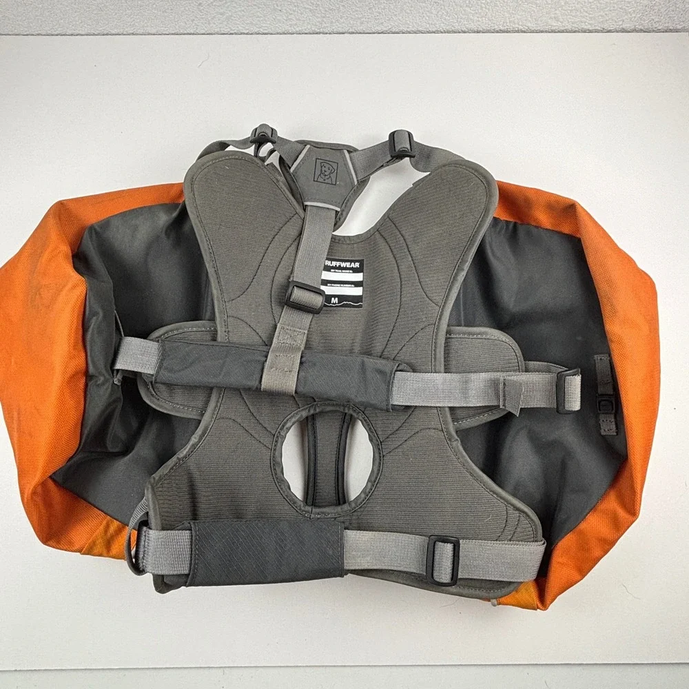 Ruffwear Approach Dog Pack Backpack Harness Medium Orange Excellent Hiking Gear